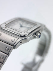 Cartier Santos Galbee Steel Silver Dial 29mm Quartz Movement Watch W20025D6