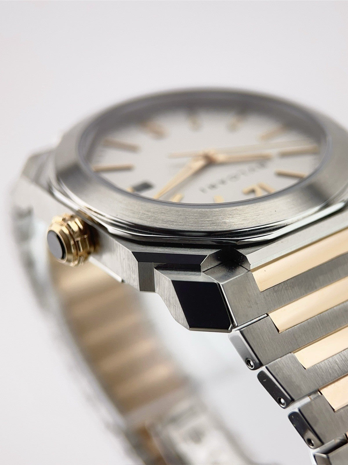 Gold and Steel Bvlgari Octo Solotempo BGO 38 S