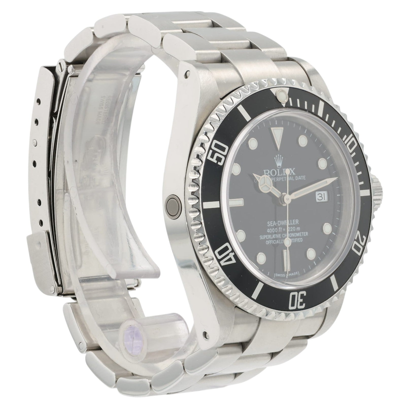 Rolex Sea-Dweller Black Dial Stainless Steel 40mm Automatic Mens Watch 16600