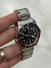 Tudor Black Bay GMT Pepsi Black Dial Stainless Steel Mens Watch 79830RB