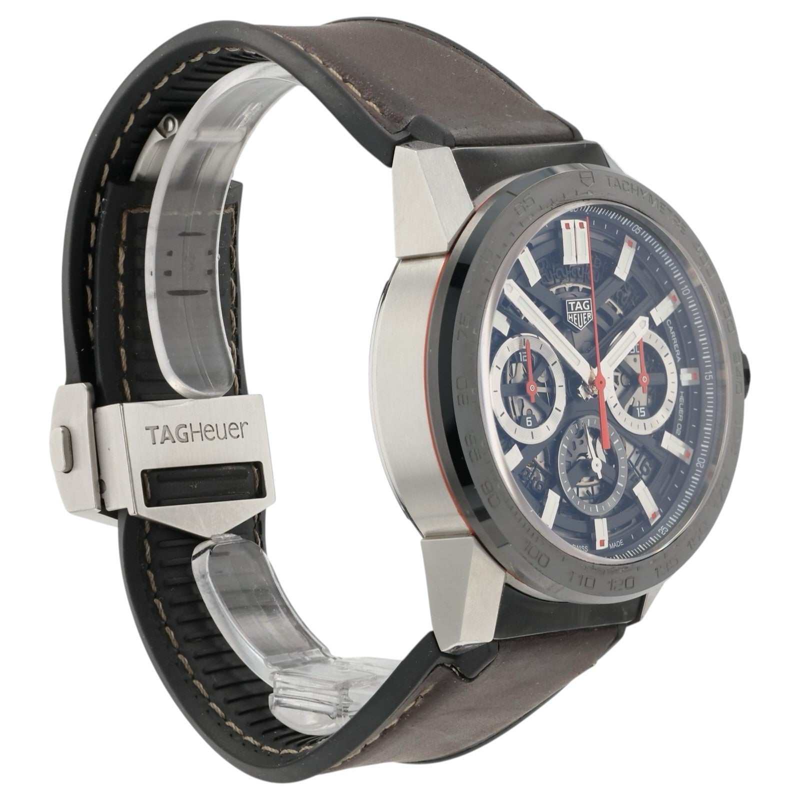 Tag Heuer Carrera Skeleton Dial Stainless Steel 43mm Automatic Mens CBG2010