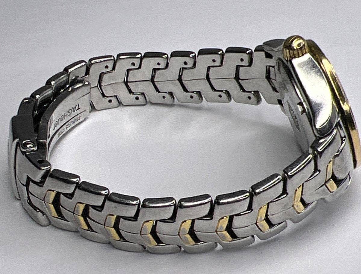 TAG Heuer Ladies Link Quartz Date Watch WJF1354 MOP Dial Diamond Bezel 27mm