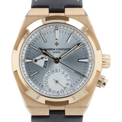 Vacheron Constantin Overseas Silver Dial 18k Rose Gold 41mm Mens Watch 7900V