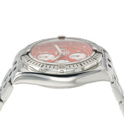 Breitling Chronomat Evolution Red Dial Stainless Steel 43mm Auto Mens A13356