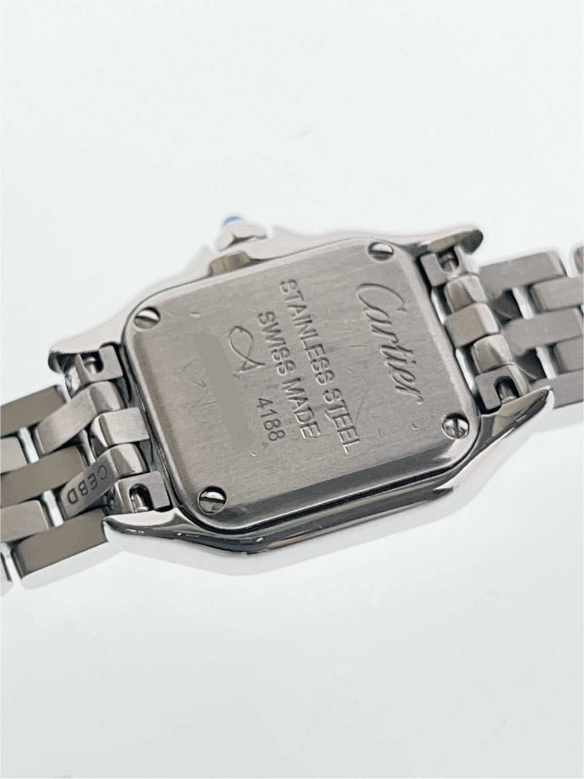 Cartier Panthere Stainless Steel Silver Dial 21mm Quartz Women's Watch WSPN0019