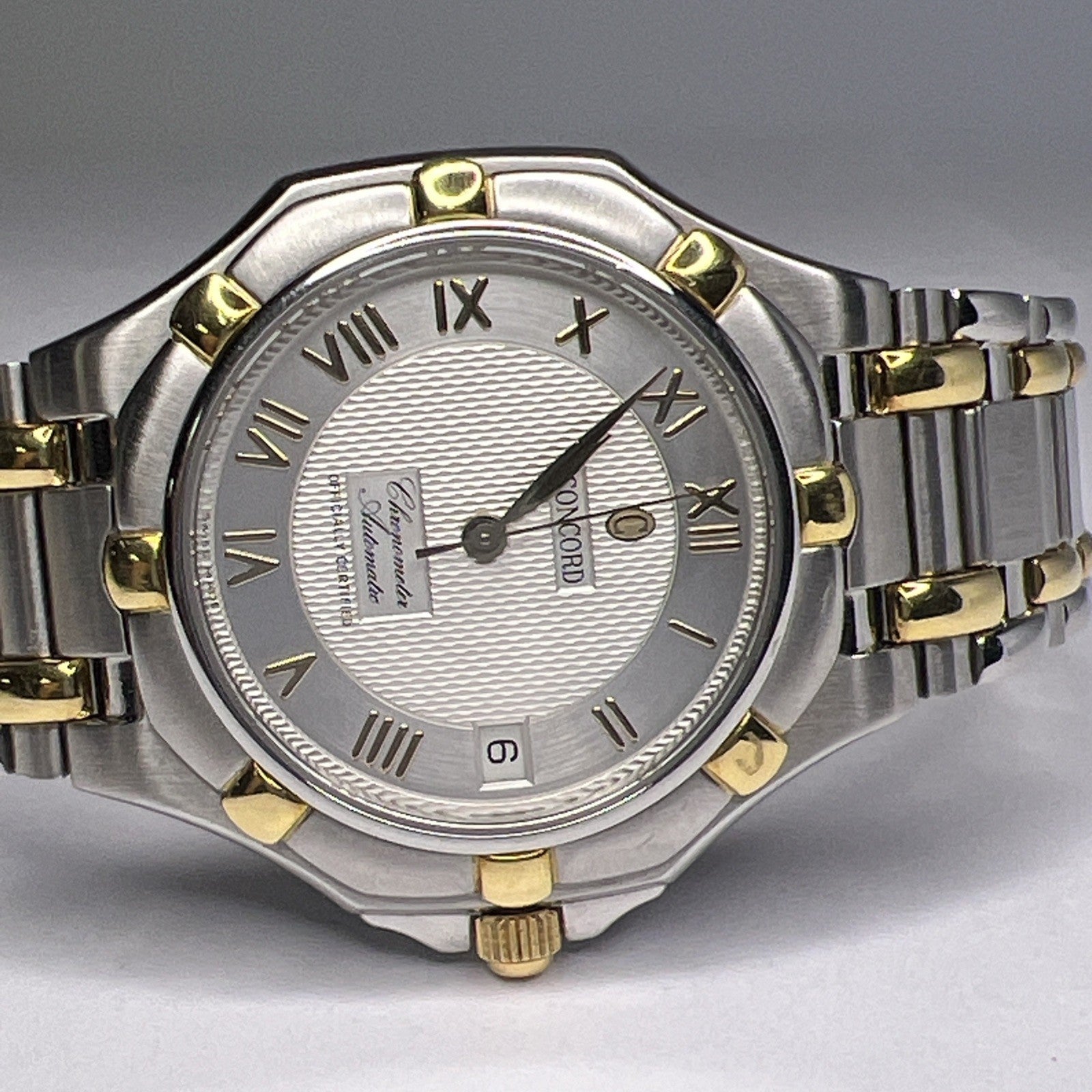 Concord Saratoga Chronometer COSC Automatic 15.D4.234 36mm Two Tone Date Watch