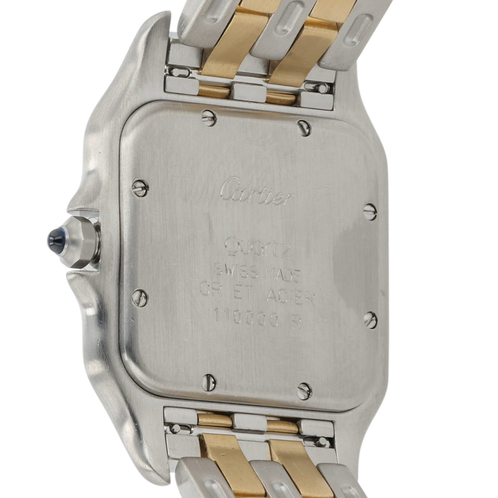 Cartier Panthere Silver Dial Gold and Steel 27mm Quartz Unisex Watch 110000R