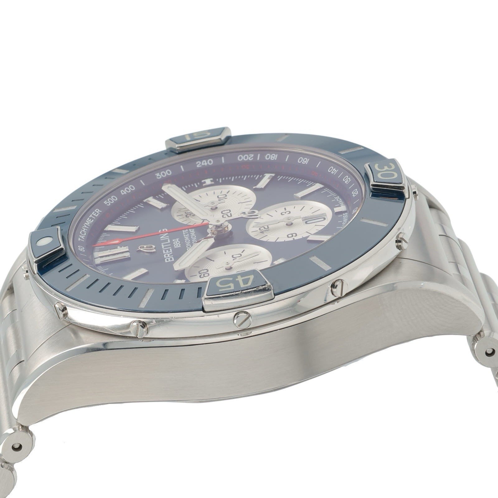 Breitling Super Chronomat B01 Steel Blue Dial 44mm Automatic Men’s Watch AB0136