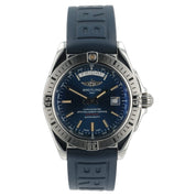 Breitling Galactic Day-Date Blue Dial Stainless Steel 44mm Automatic Mens A45320