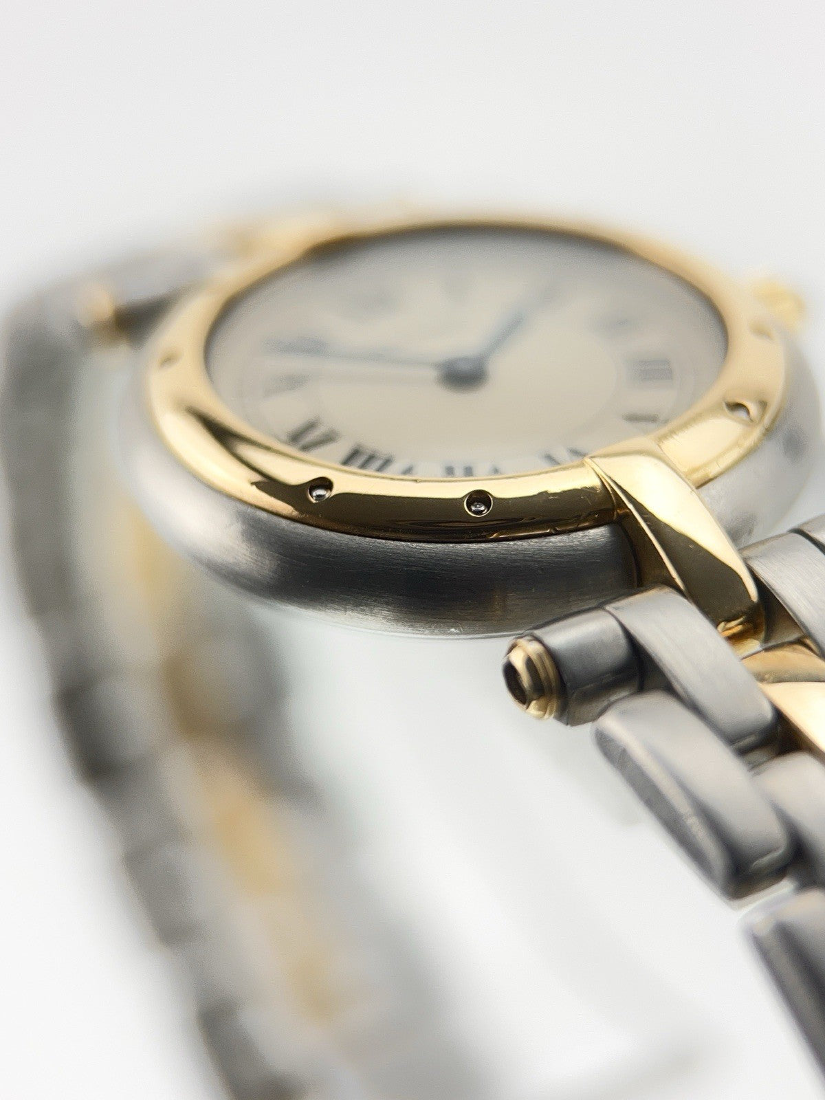 Cartier Panthere Vendome Gold & Steel Silver Dial 23.5mm Quartz Womens 1057920