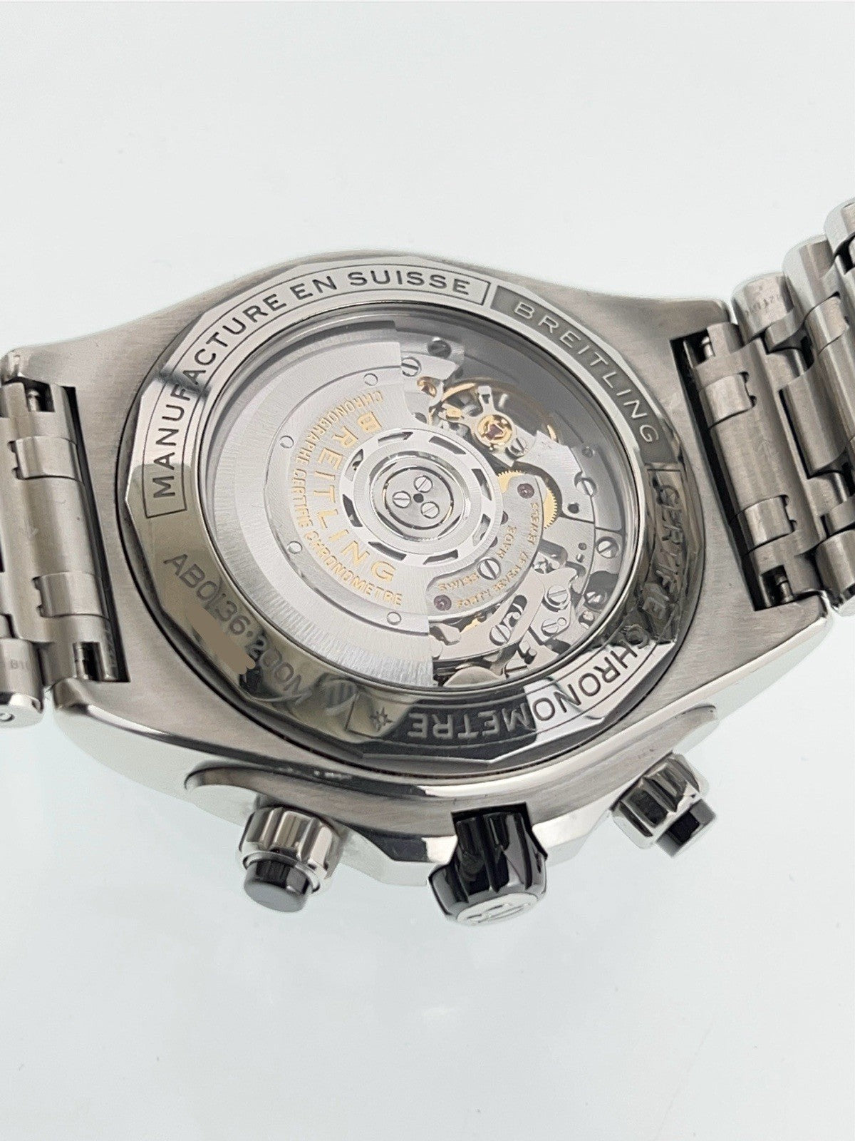 Breitling Chronomat Stainless Steel Black Dial 44mm Automatic Men’s Watch AB0136