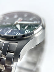 NEW 2022 IWC Pilots  Stainless Steel Automatic 41mm Green Watch IW388104 B/P