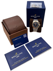 Breitling Chronomat Gold & Steel Grey Dial 42mm Automatic Mens Watch UB0134