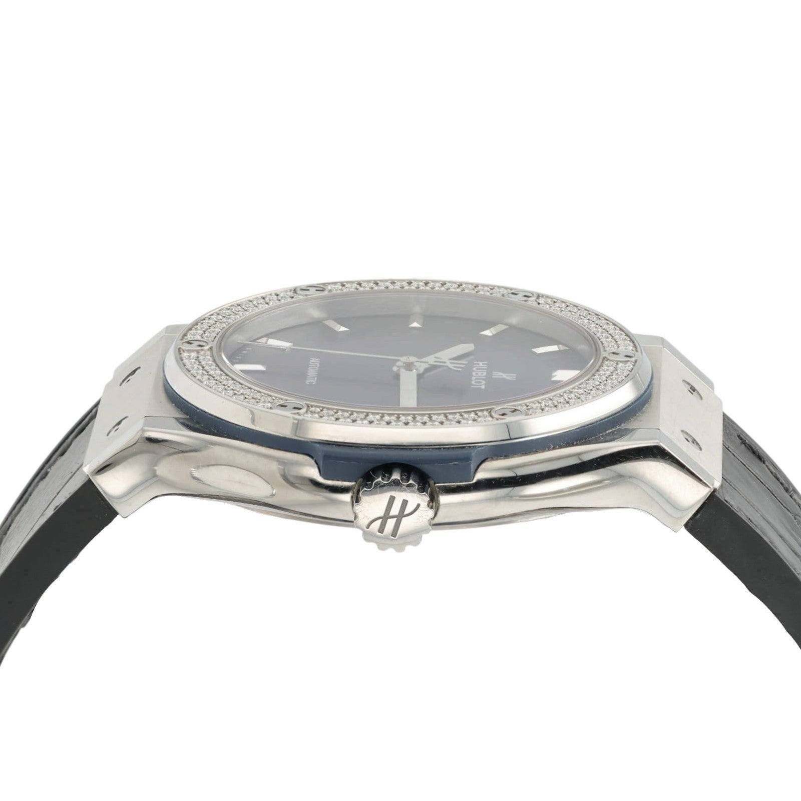 Hublot Classic Fusion Diamond Blue Dial Titanium 42mm Auto 542.NX.7170.LR.1104