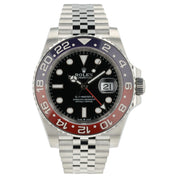 NEW 2023 Rolex GMT Master II Steel Blue Red Pepsi Bezel Jubilee Watch 126710BLRO