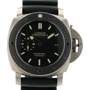 Panerai Luminor Black Dial Titanium 47mm Automatic Movement Mens Watch PAM00389
