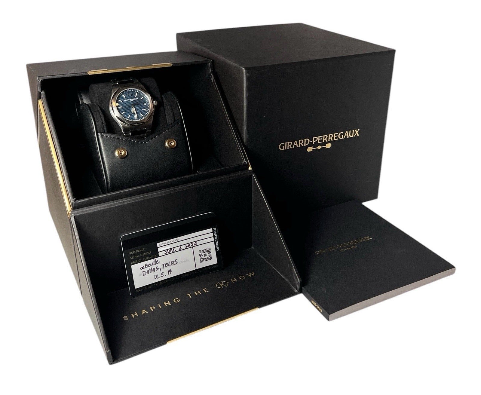 Girard Perregaux Stainless Steel Blue Dial 42mm Automatic Men’s Watch 81010