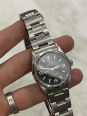 2007 Rolex Explorer 114270 Black Dial SS Oyster Engraved Rehaut No Papers 36mm