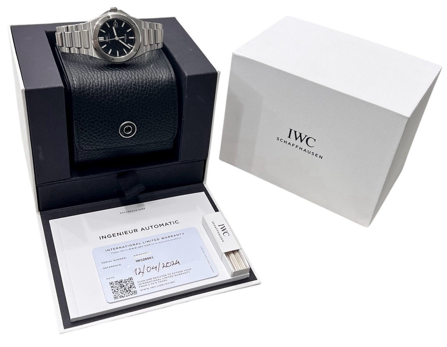 IWC Ingenieur Stainless Steel Black Dial 40mm Automatic Men’s Watch IW328901