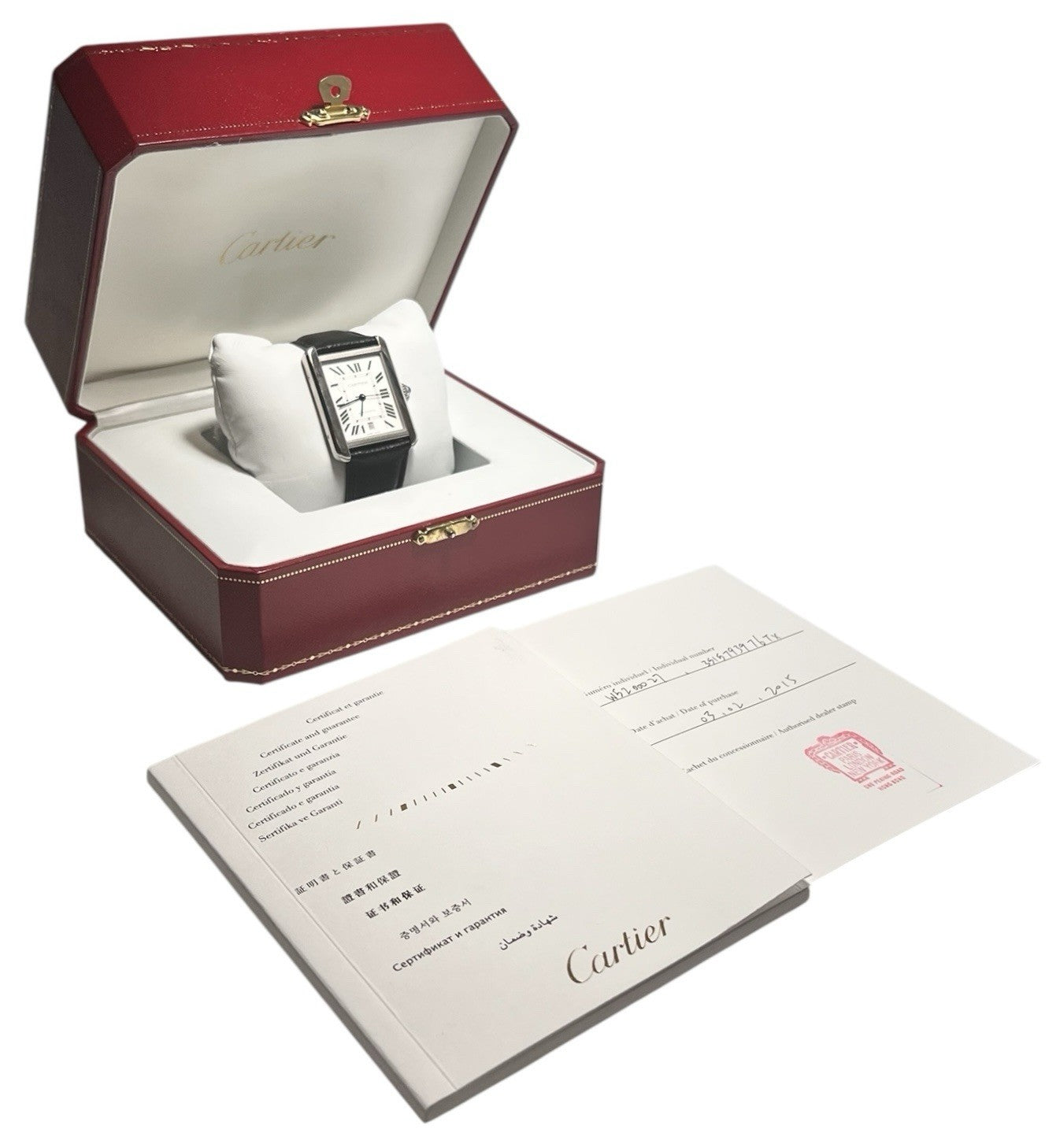 Cartier Tank Solo Steel Silver Dial 31mm Automatic Men's Watch W5200027