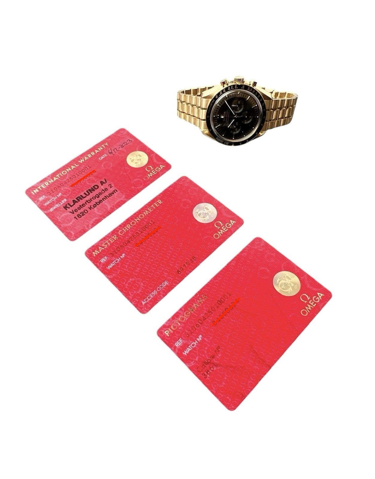 Omega Speedmaster Green Dial 18k Yellow Gold 42mm Manual 310.60.42.50.10.001