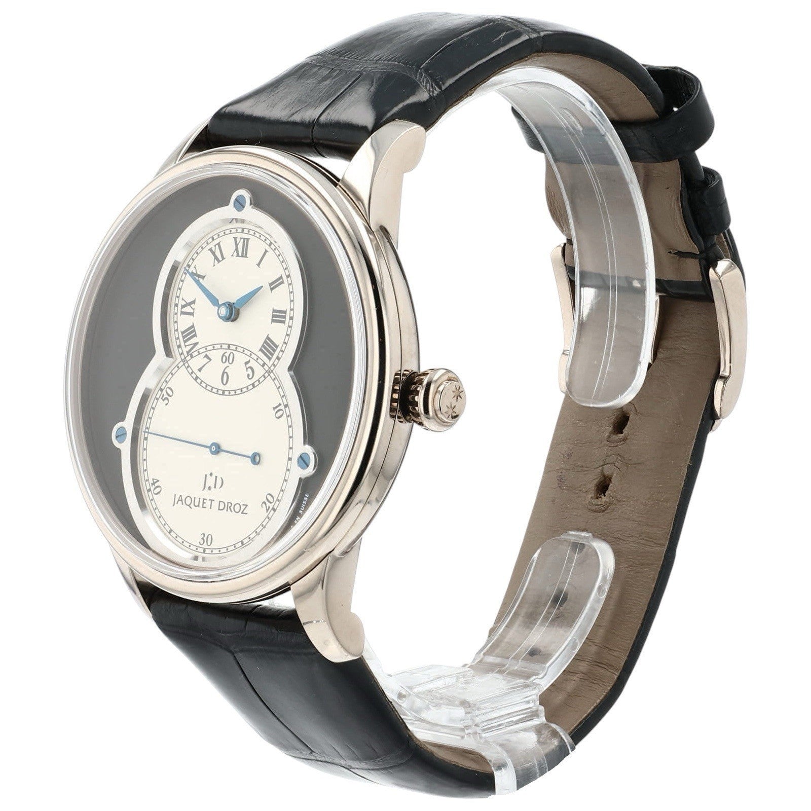 Jaquet-Droz Grande Seconde 18k White Gold 43mm Black/White Dial Mens J003034203