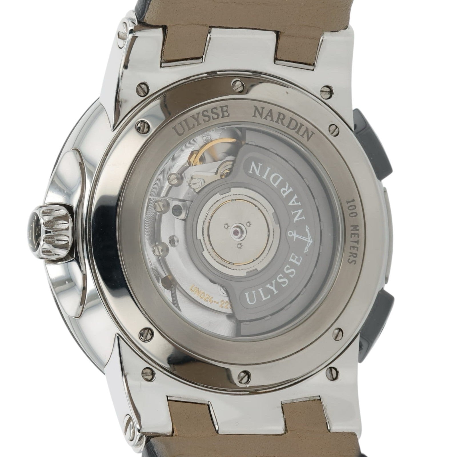 Ulysse Nardin Executive Dual Time Black Dial Steel 43mm Automatic Men’s 244-00