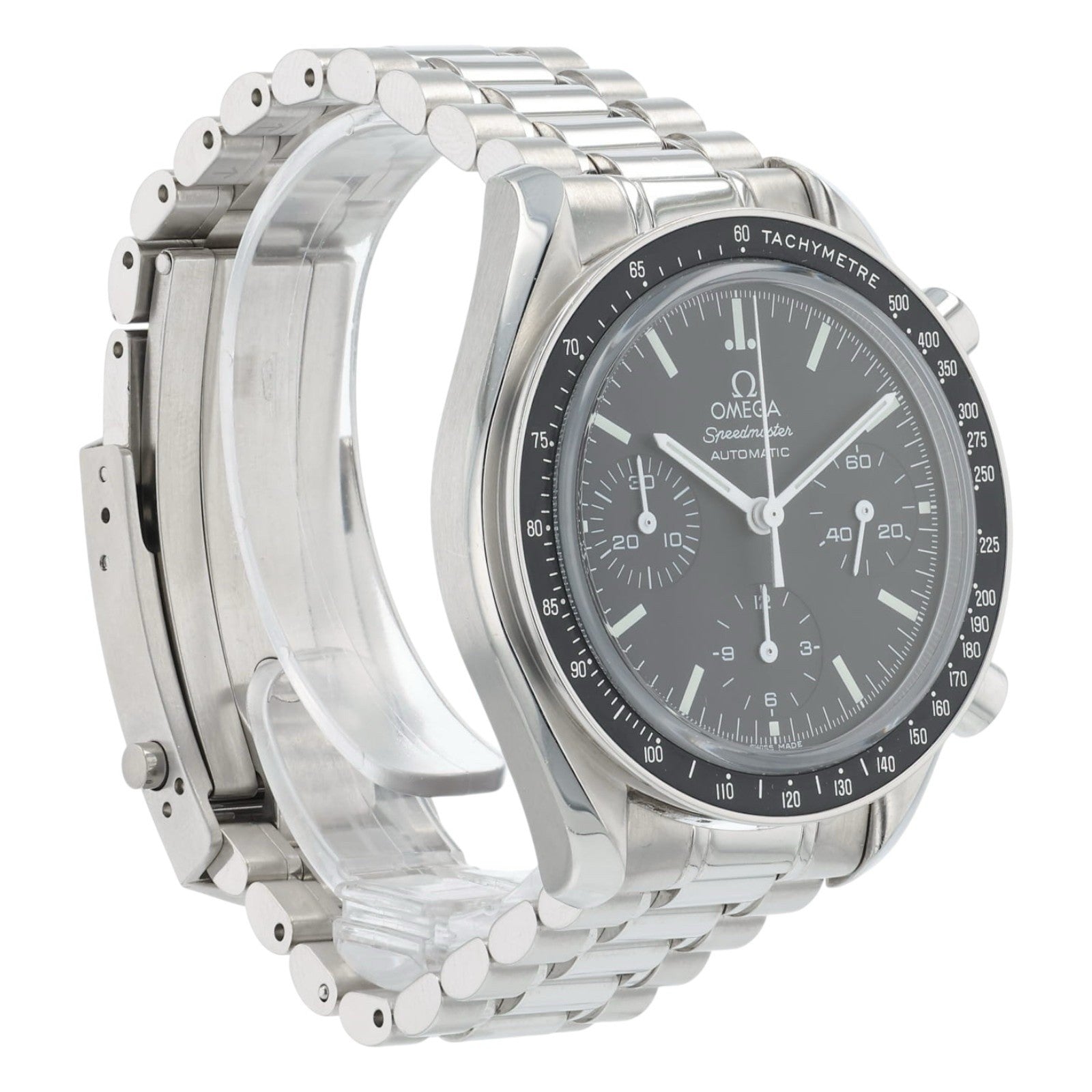 Omega Speedmaster Sapphire Reduced Steel Black Dial 39mm Automatic Men’s Watch
