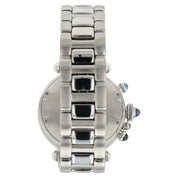 Cartier Pasha Chrono Blue Dial Stainless Steel 38mm Quartz Movement W3100355