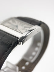 Cartier Tank Divan Steel Silver Dial 31mm Quartz Movement Womens Watch W6300255