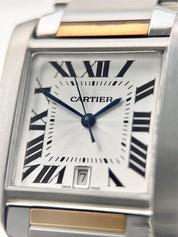 Cartier Tank Francaise Women's Steel & Gold 28mm Automatic Watch W51005Q4