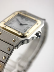 Cartier Santos Gold & Steel White Dial 29mm Automatic Men's Watch 2961
