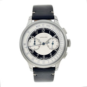 Longines Heritage Classic Chronograph Automatic Silver and Black Dial Mens Watch