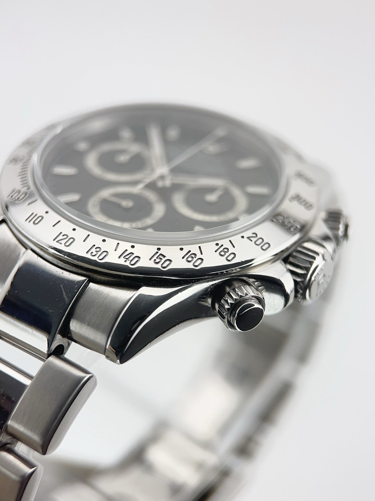 Rolex Daytona Stainless Steel Black Dial 40mm Automatic Men's Watch 116520