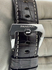 Panerai Luminor Stainless Steel Black Dial 44mm Manual Wind Mens Watch PAM00590
