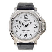 Panerai Luminor Marina 8 Days Steel White 44mm Manual Wind Men’s Watch PAM00563