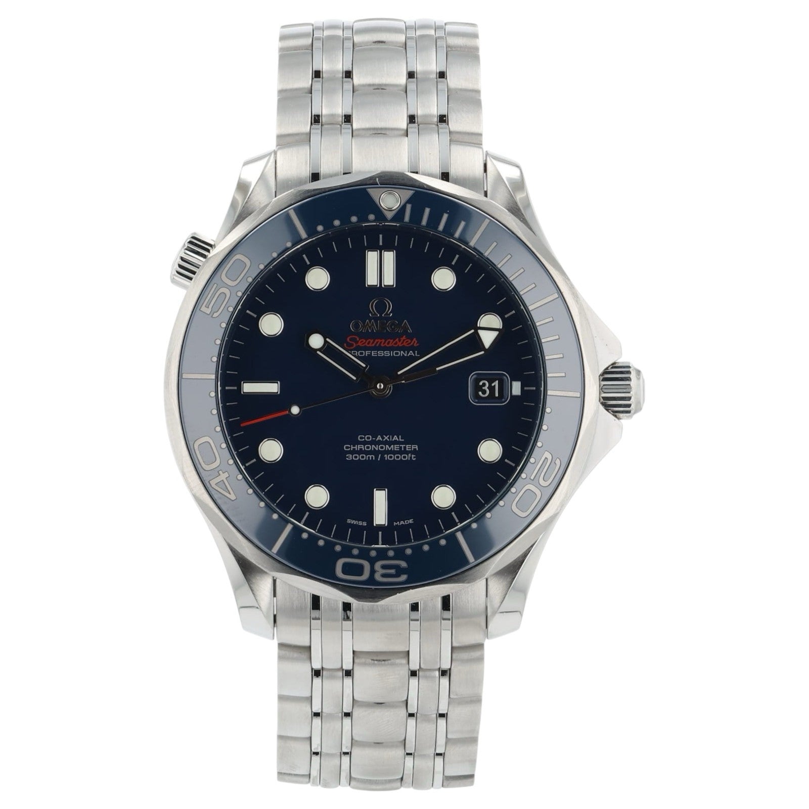 Omega Seamaster Diver Steel Blue Dial 41mm Automatic Mens 213.30.41.20.03.001