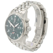 IWC Pilot Chronograph Green Dial Stainless Steel 41mm Automatic Men’s IW388104