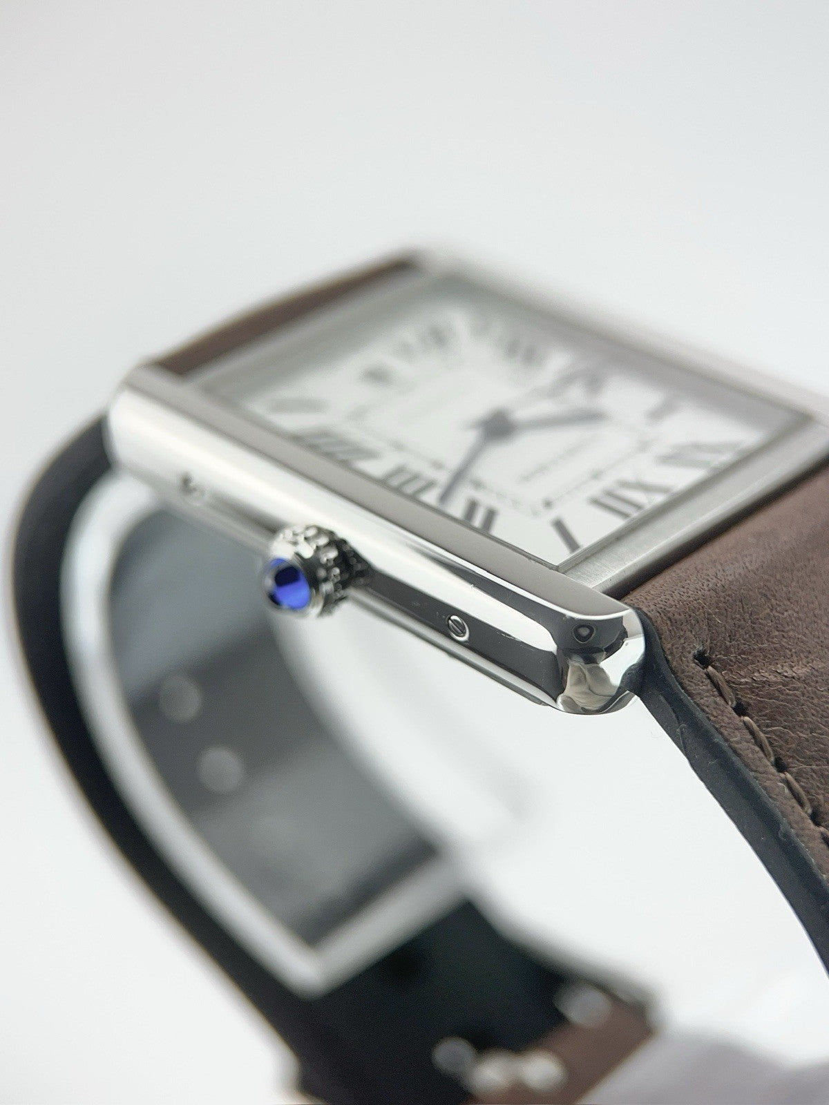 Cartier Tank Solo Stainless Steel Silver Dial 29mm Automatic Mens Watch W5200027