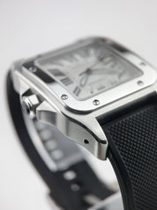 Cartier Santos Stainless Steel White Dial 38mm Automatic Men's Watch W20073X8