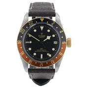 2023 Tudor Black Bay GMT Root Beer Brown Black Steel Gold Watch 79833MN B+P