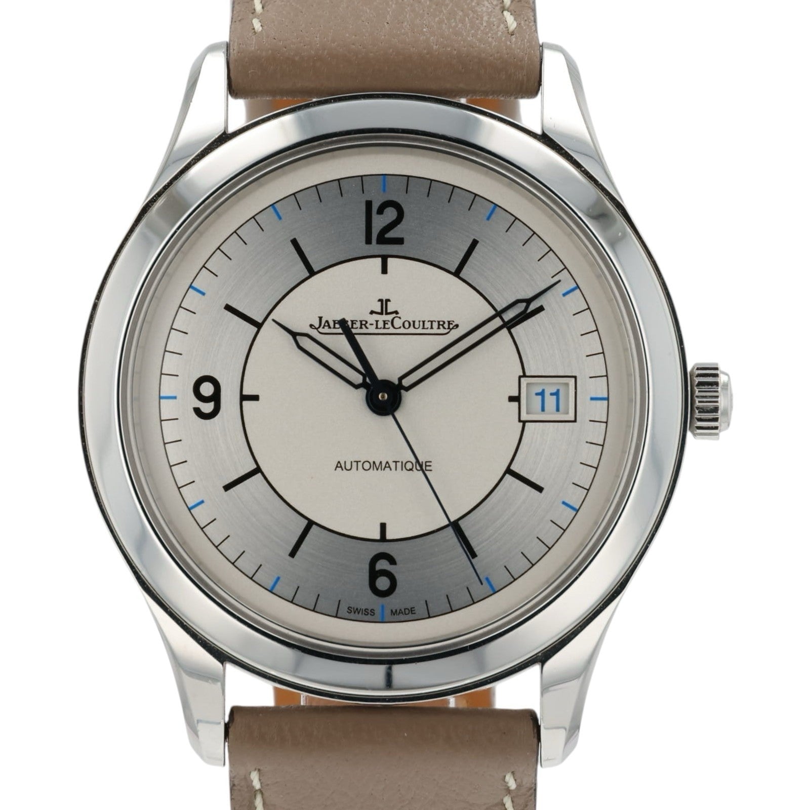 LeCoultre Master Control Date Silver Dial Steel 39mm Men's Watch Q1548530