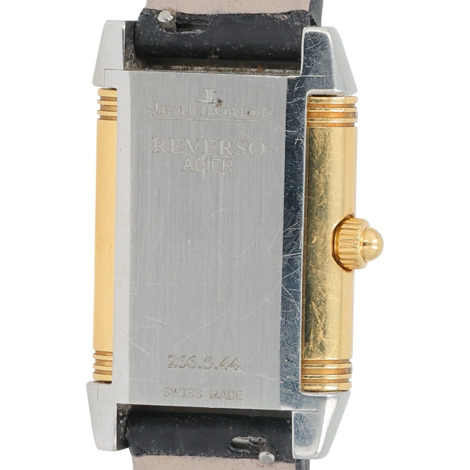 Jaeger LeCoultre Duetto 18k Yellow Gold Silver Dial 19x33mm Manual Wind 266.5.44