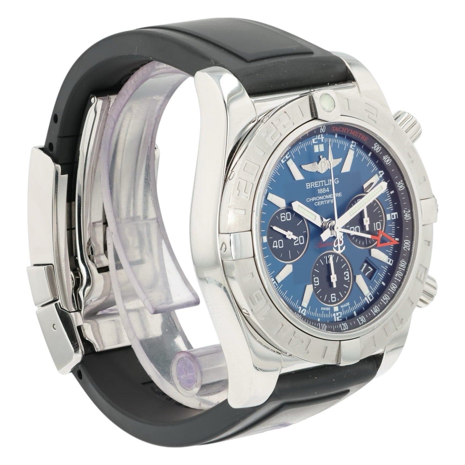 Breitling Chronomat Blue Dial Stainless Steel 44mm Automatic Men’s Watch AB0420