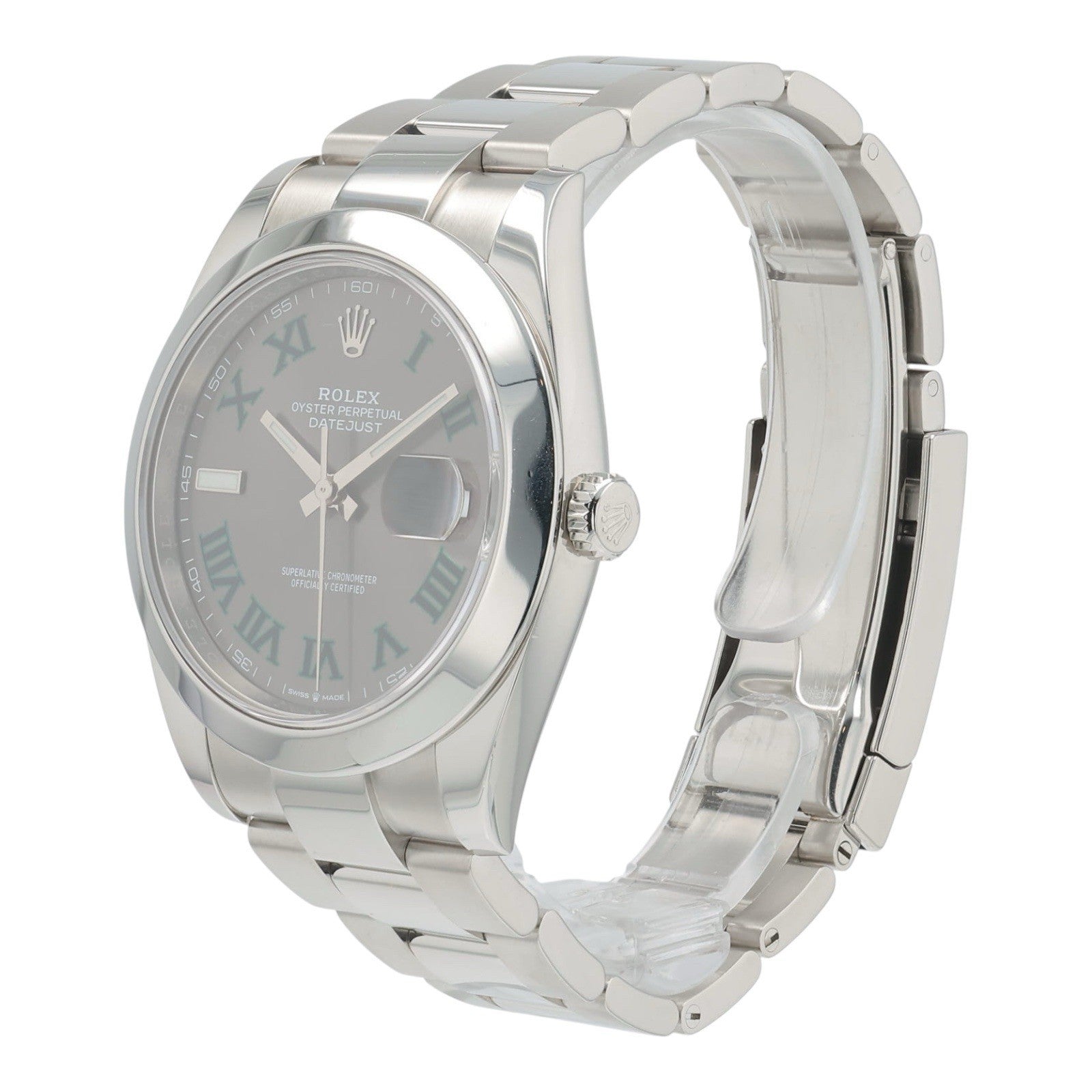 Rolex Datejust 41 Wimbledon Steel Grey Dial 41mm Automatic Mens Watch 126300