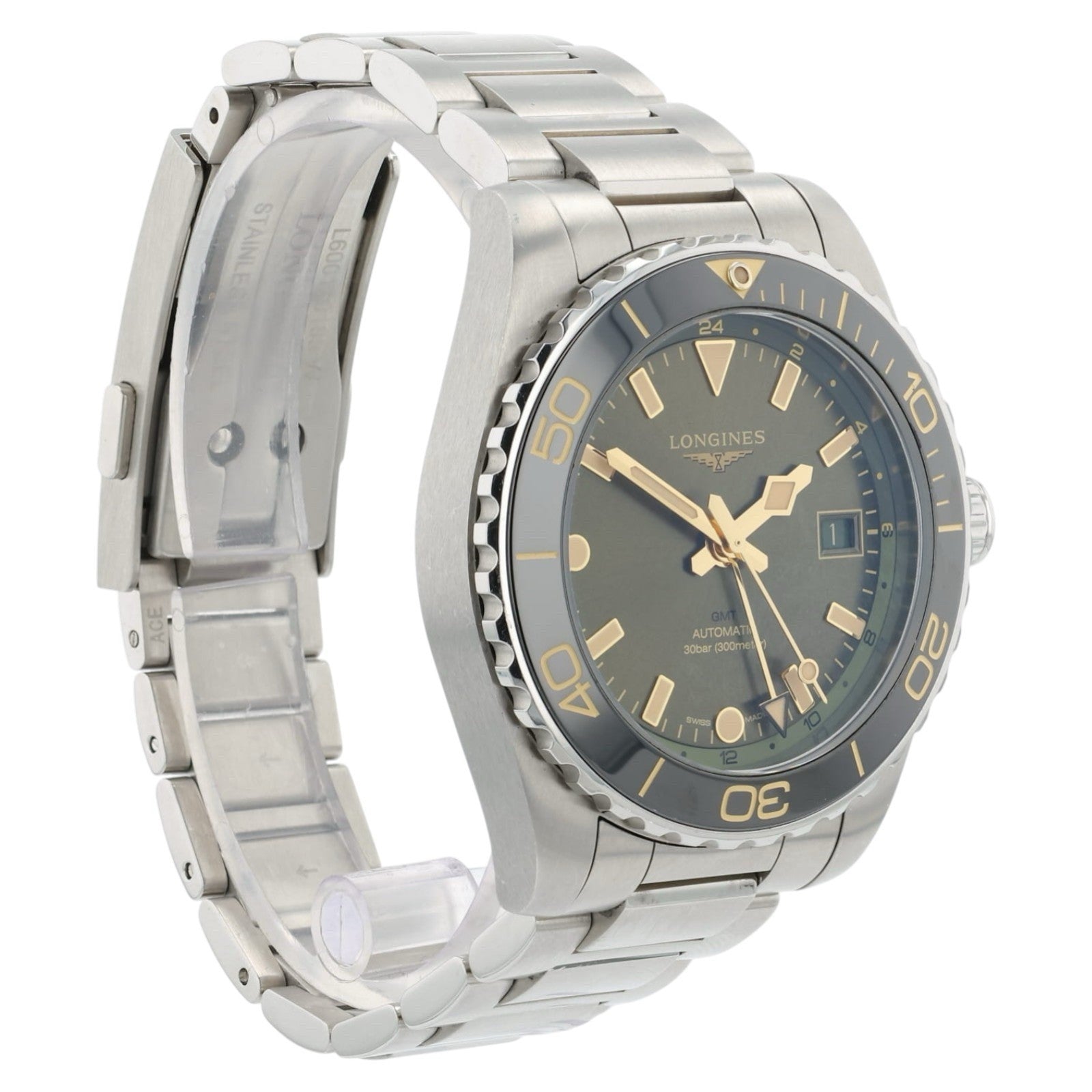Longines HydroConquest Green Dial Stainless Steel 41mm Automatic Men’s L3.790.4