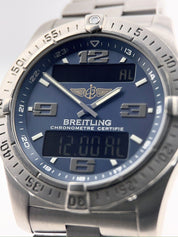 Breitling Aerospace Titanium Watch E79362 Quartz Movement 42mm - Watch Only