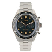 Oris 65 Chronograph Black Dial Steel 43mm Automatic Mens Watch 01 771 7744 4354