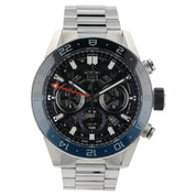 Tag Heuer Carrera Stainless Steel Black Dial 45mm Automatic Mens Watch CBG2A1Z