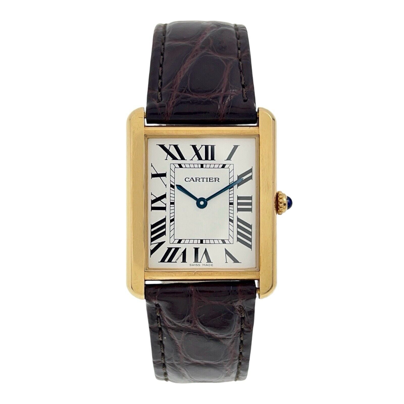 Cartier Tank Solo 18k Yellow Gold and Steel 27mm Quartz Men’s Watch W5200004